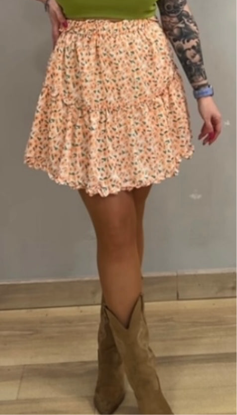 Falda pantalón flower