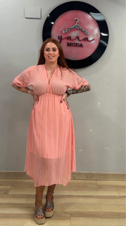 Vestido coral