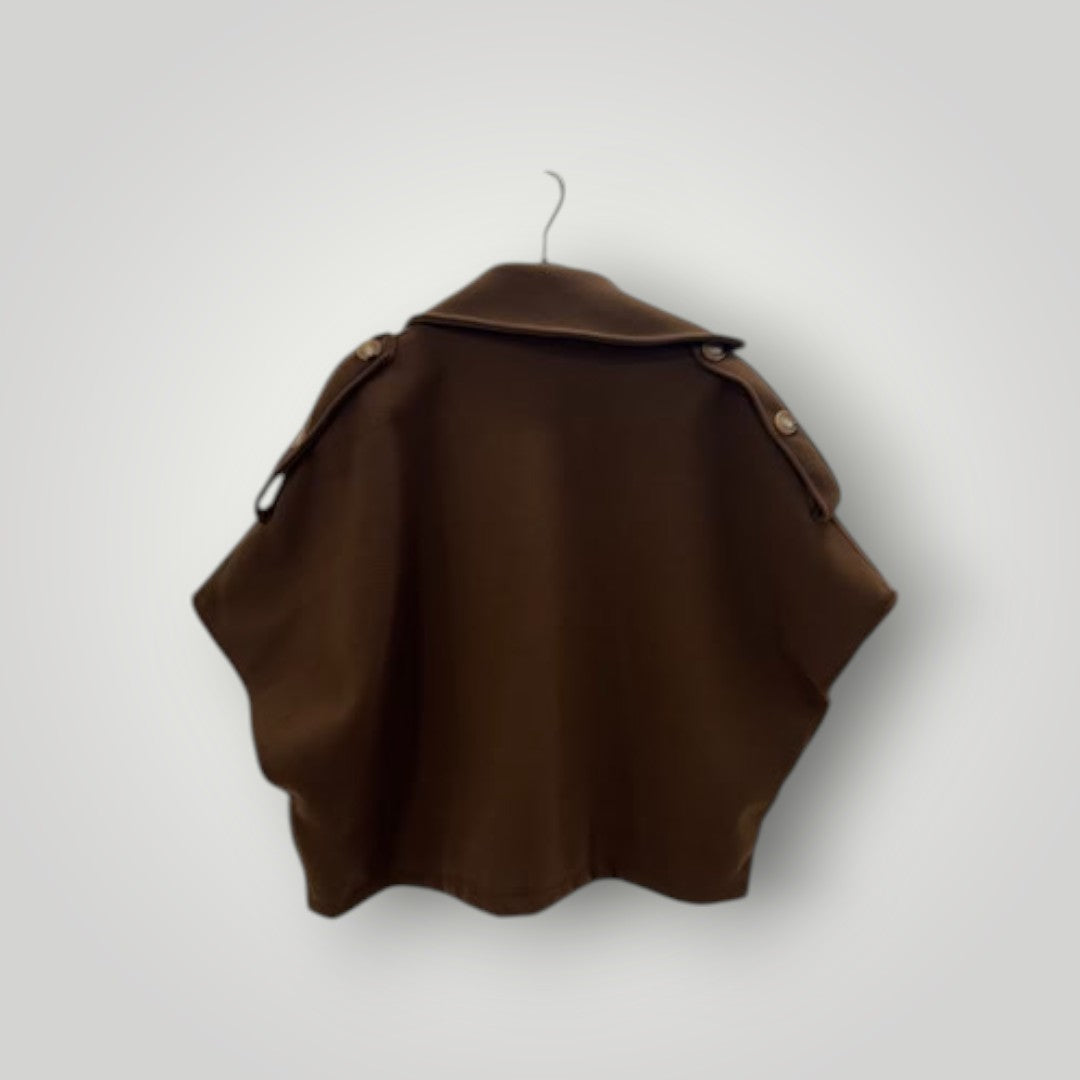 Capa oversize marrón chocolate