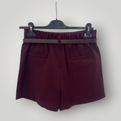 Falda pantalón burdeos