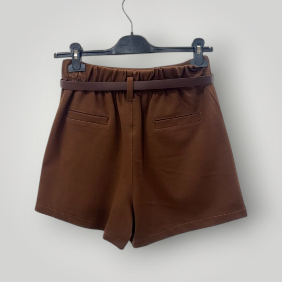 Falda pantalón marrón chocolate